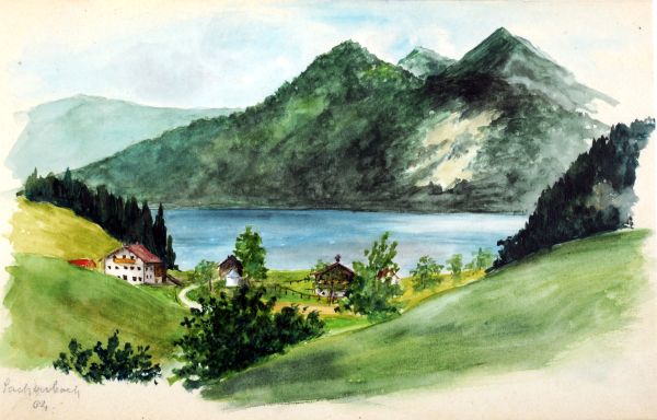 Hermine Kellermann – Walchensee von Sachenbach aus